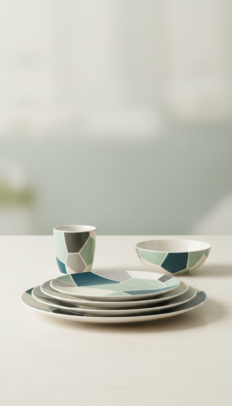 Geometric Signature Dinner Plate